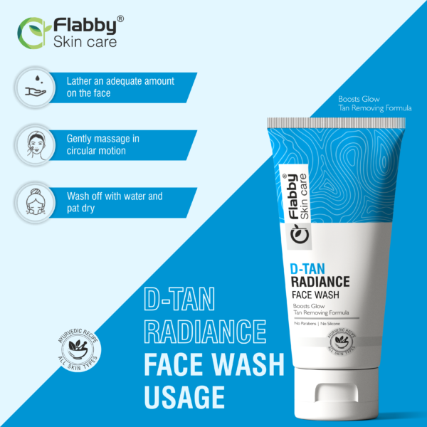 d-tan radiance face wash