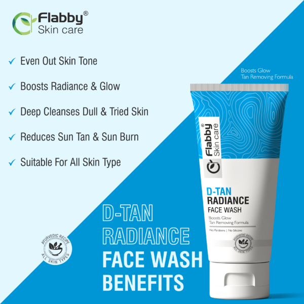 d-tan radiance face wash